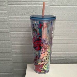STARBUCKS 2024 Holiday Venti Rose Cold Drink Tumbler NWT